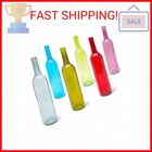 Juvale Wine Bottles - Decorative Colored Glass Bottles - Flower Vases   Centerpi