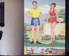 Vintage Uncut 1954 Ozzie   Harriet Paper Dolls  1 Top Reproduction  1 Seller