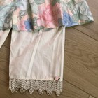 Nwt 2t 80s Vtg Pastel Floral   Lace Three Blind Mice Dress   Pedal Pushers