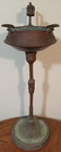 Antique Art Deco Nouveau Wrought Copper Brass Cigar Smoking Lounge Stand Ashtray