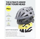 Outdoormaster Gem Ii Mips Bike Helmet With Light - Lightweight Cycling Helmet