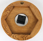 Ship Porthole Wall Clock Brass   Oak Boat Nautical Quartz Marine Tested Works