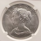 1792-2017 D American Liberty Silver Medal Ngc Ms70 U s  Mint 225th Anniv 