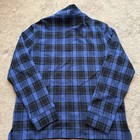 Nwt Polo Ralph Lauren Estate Rib Blue Check 1 4 Zip Sweater Men   s L