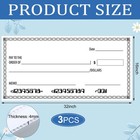 3 Pcs Giant Pp Plastic Dry Erase Checks - 16 X 32 Inches  Thick Oversized Bla   