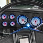 Glowshift Cluster Dashboard Panel Pod White 6-gauge Bundle For 73-87 Chevy C10
