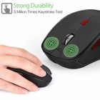 Bluetooth Wireless Mouse 2400 Dpi Adjustable Optical Gaming Mice For Laptop Pc