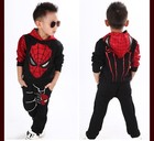 2pcs Toddler Baby Boys Spiderman Outfits Coat Jacket  pants Casual Clothing Set