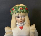 Vintage St  Lucia Swedish Christmas Figurine Of Norway Bell W Basket Of Bread 
