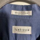 Van Heusen Men s Navy Blue16 5 34 35 Poplin Casual Button-up Dress Shirt