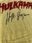 Hulk Hogan Signed  hulkamania  T-shirt Wwe Wwf Wcw Beckett Witnessed