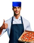 Classic Kitchen Chef Hat Restaurant Chef Hat Chef Skull Cap Adjustable Hat Blue