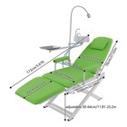 Portable Dental Mobile Folding Chair Air Turbine Unit   Rechargeable Led Light