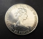 Bailiwick Of Guernsey 25 Pence 1981 Aunc - Charles   Diana Royal Wedding Coin