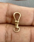 Victorian 10k Gold Dog Clip Clasp For Pocket Watch Chain  h49 