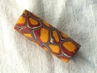 Large Antique Venetian Millefiori Tube African Trade Bead  Late 1800 s