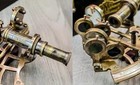 Brass Antique Nautical Sextant 4 Inch With Wooden Box Working Sextant Handmade