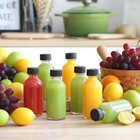 2oz Clear Glass Shot Bottles With Caps And Funnels-leakproof Mini Jars For Diy