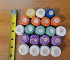 20 Vintage Star Tatting Thread Purple Orange Yellow Blue Ivory Some Variegated 