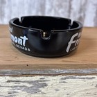 Vintage Hotel Fremont Las Vegas Nevada Black Glass Casino Ashtray