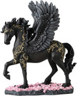 10 5 8 Inch Winged Divine Black Pegasus Greek Mythology Creature Figurine Han   