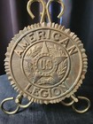Vintage American Legion Bronze Plaque marker 7 Inches Round