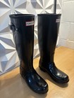 Hunter Women s Original Tall Gloss Rain Boots Size 5 Black