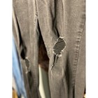Old Navy Rockstar Jeggings Black Distressed Ripped Knee Raw Hem Skinny Jeans