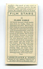 1934 John Player   Sons Film Stars 1st Series Tobacco Card  21 Clark Gable