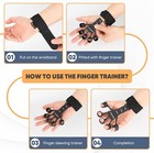 Grip Strength Trainer Hand Grip Strengthener For Therapy Relieve Pain Black