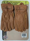 Plainsman Premium Brown Cabretta Leather Work Gloves Sm  M  L Or  Xl 2 Pairs New