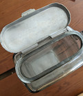 Glass Mailbox Visible Mail Clear Vtg Heavy Porch Repurpose Antique Usa 1920-30s