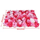 12pcs Rose Flower Wall Panels Artificial Silk Wedding Decor Party Home Floral