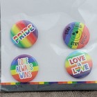 8pc Lgbtq  Pride Stickers Pins Journal Iron On Set Party Invitation Rainbow Love