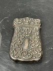 Antique 19th C Sterling Silver Matchstick Match Safe Case Holder