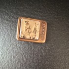 Lot Of 12 Vintage Television Scene Collectible Pins Tv Set Design Classic Images