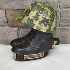 70s Jim Beam Military Army Boots   Helmet Decanter Bourbon Whiskey Empty Vintage