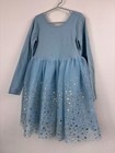Hanna Andersson Girls 8 130cm Light Blue Shimmer Tulle Dress Tutu Princess