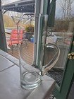 Vintage Hand-blown Glass Martini Pitcher With Pinched Spout  Very Unique   