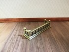 Dollhouse Metal Fireplace Fender Square 1 12 Scale Antique Brass Finish