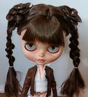 Unique Flower Custom Blythe Doll  Wig