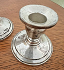 Vintage Fisher Sterling Silver Weighted Candlesticks Pair  860 Console 2 5 