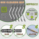 Wifrgco 22 Rifle Cleaning Kit 10 Pack Gun 22 Cal Mop Bore Brush  22 