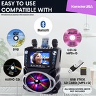 Karaoke Machine With Lyrics Display 7  Screen  Cd g  Dvd  Karaoke  Black