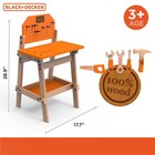 Kids Workbench And Six Piece Wooden Tool Set Chlidren Pretend Play Toys Hot