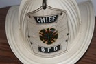 Vintage Cairns Aluminum Senator Fire Helmet-chief Burlington  N j 