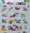 Synapse Japan Dog Walk Together Is Better Clear Sticker Sheet