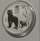2022 Australia 1 2 Oz Lunar Year Of The Tiger Coin  9999 Silver Reverse Proof
