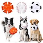 Abbylike 3 Pcs Doggy Disc Balls  Chewable Foldable Pet Toy Flying Saucer Ball 