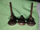 Lot Of 3 Antique Vintage Ornate Steel Door Knobs Crafts Restoration 